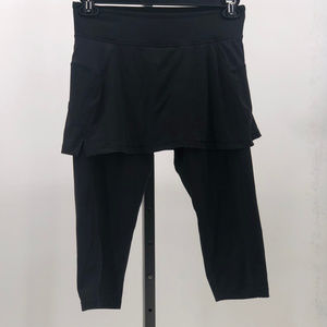 adidas climalite black capri leggings with skirt S